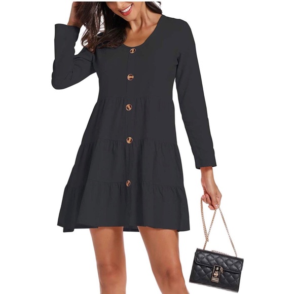 Versatile Cute & Casual black Dress 🌚 - Picture 1 of 5